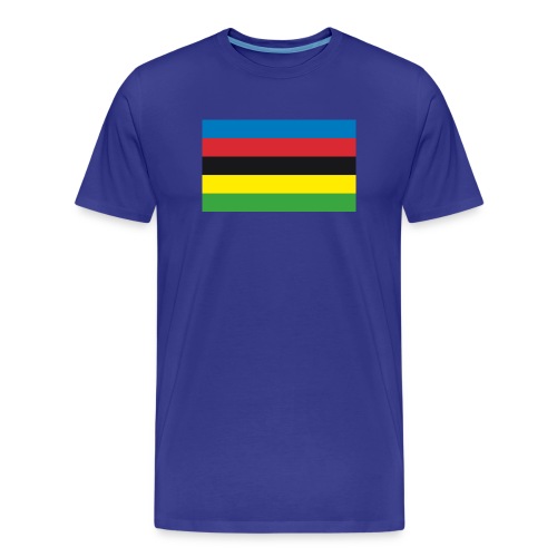 Cycling_World_Champion_Rainbow_Stripes-png - Mannen premium biologisch T-shirt