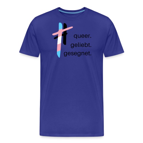 queer.geliebt.gesegnet - trans* - Männer Premium Bio T-Shirt