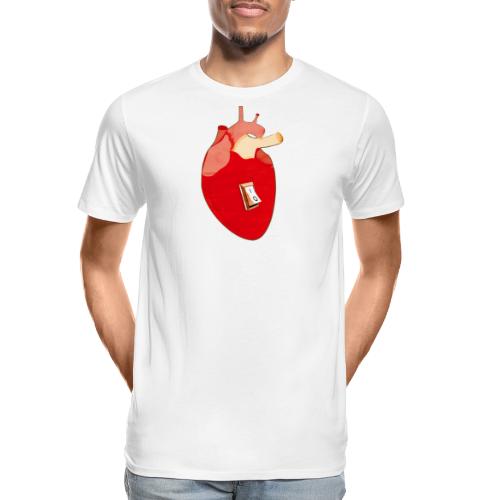 Herz an - Männer Premium Bio T-Shirt