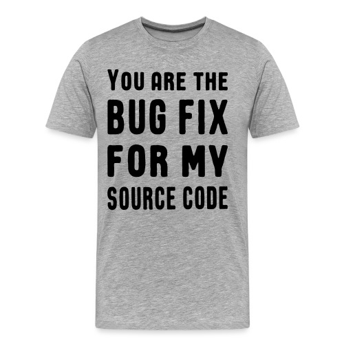 Programmierer Beziehung Liebe Source Code Spruch - Männer Premium Bio T-Shirt