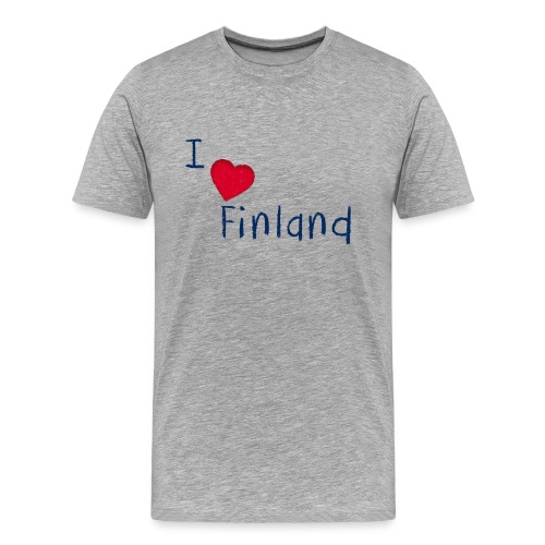 I Love Finland - Miesten premium luomu-t-paita