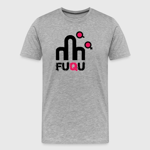 T-shirt FUQU logo colore nero - Maglietta ecologica premium da uomo