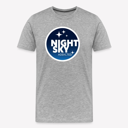 Nattehimmel afhængig, farvet - Herre Premium T-shirt økologisk