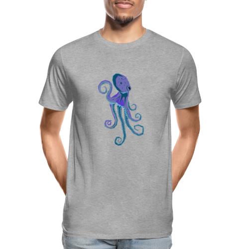 Lila Oktopus - Männer Premium Bio T-Shirt