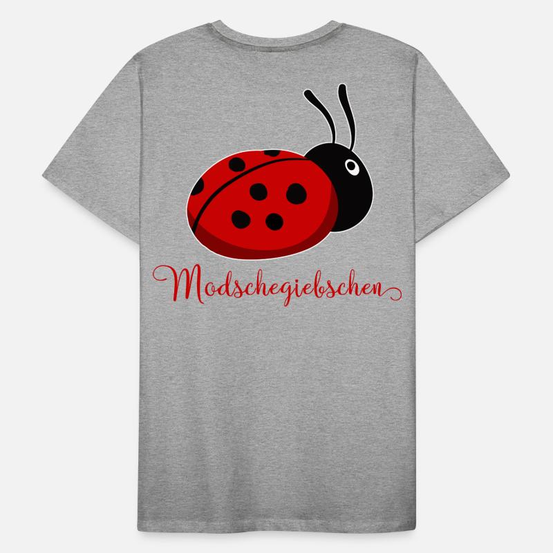 Modschegiebchen Marienkäfer Sächsisch Geschenkidee Männer Premium Bio T-Shirt