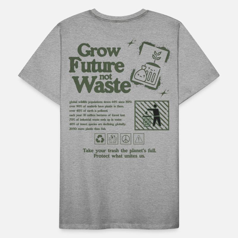 Déclaration de croissance durable Imprimer T-shirt bio Premium Homme