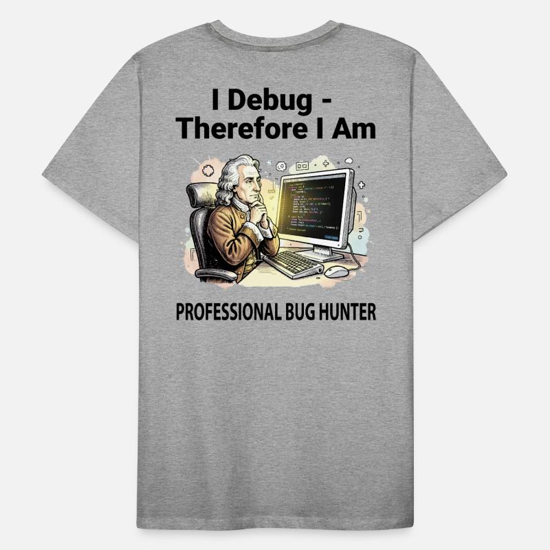 Retro Scholar sur Coding Console - fond clair T-shirt bio Premium Homme