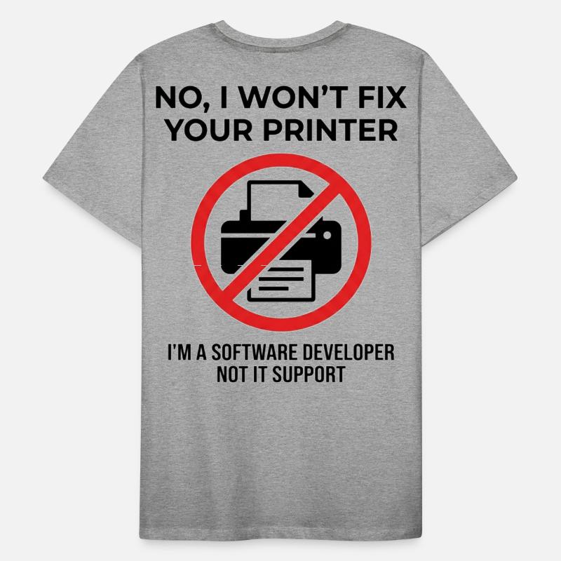 Programmer: not IT support Men's Premium Organic T-Shirt