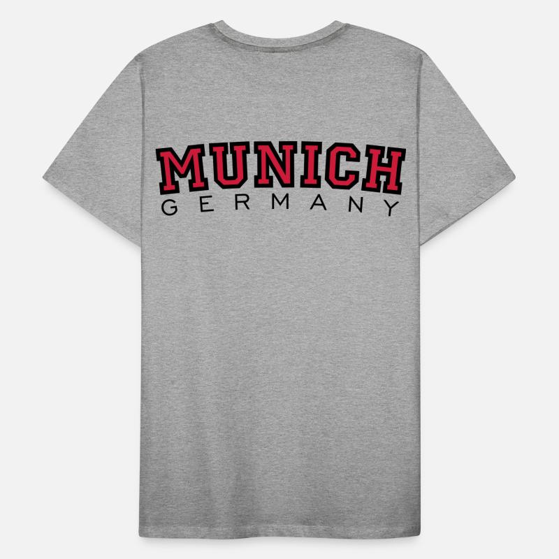 München Munich Germany (Schwarz/Rot) Männer Premium Bio T-Shirt