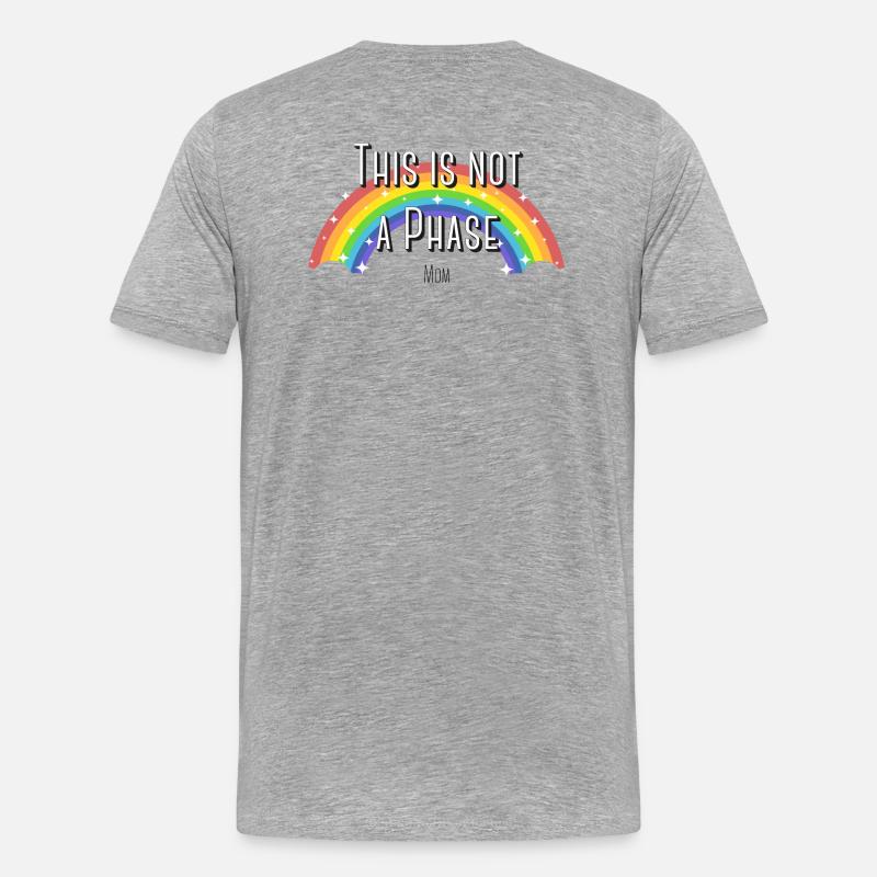 This is not a Phase 🌈 - Männer Premium Bio T-Shirt - Grau meliert