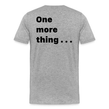 Abstract Geometry Pattern on Canvas - Men's Premium Organic T-Shirt - heather grey - Back - Damien (186cm)