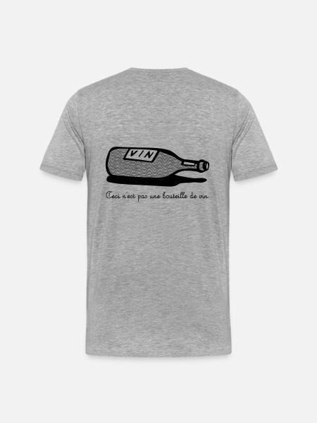 bouteille - Männer Premium Bio T-Shirt - Grau meliert