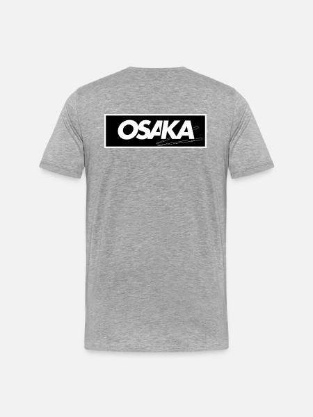 Osaka - Zauberstab - Männer Premium Bio T-Shirt - Grau meliert