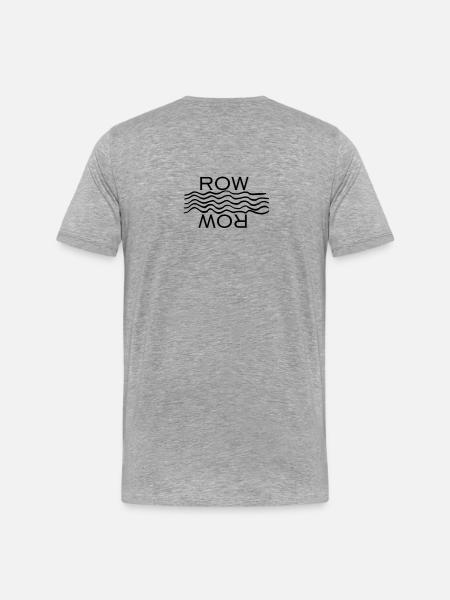 Row-Wave Design - Männer Premium Bio T-Shirt -