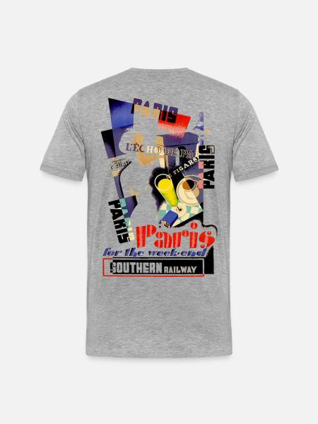 ART PARIS FRANCE - Men's Premium Organic T-Shirt - heather grey