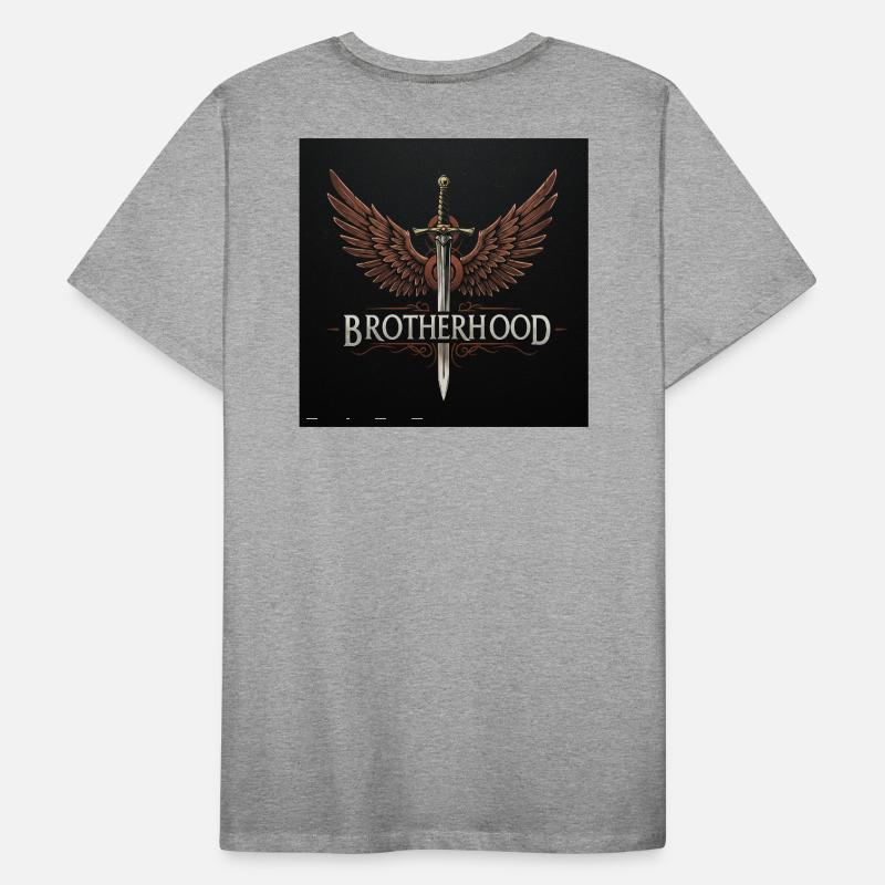 Fraternité Ailée Épée T-shirt bio Premium Homme