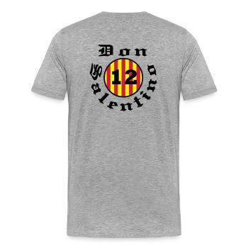 Don Salentino12 Rotondo Gothic by Fantomissimo - Männer Premium Bio T-Shirt - Grau meliert - Hinten - Damien (186cm)