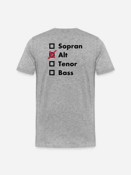Alt - Männer Premium Bio T-Shirt - Grau meliert