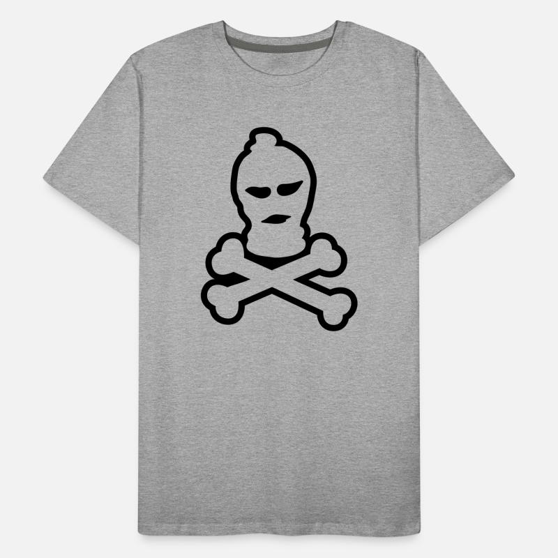 ski crâne de masque T-shirt bio Premium Homme