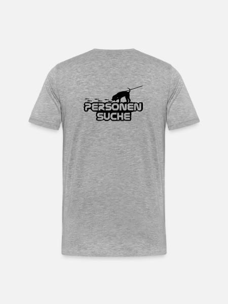 Mantrailer - Männer Premium Bio T-Shirt - Grau meliert