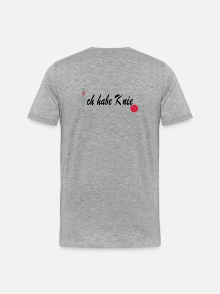 Bowling knee - Men's Premium Organic T-Shirt - heather grey