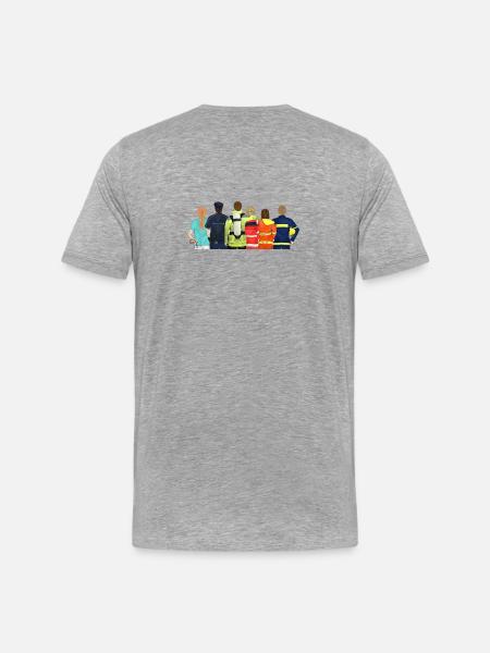 Aid organizations - HiOrg - Men's Premium Organic T-Shirt - heather grey