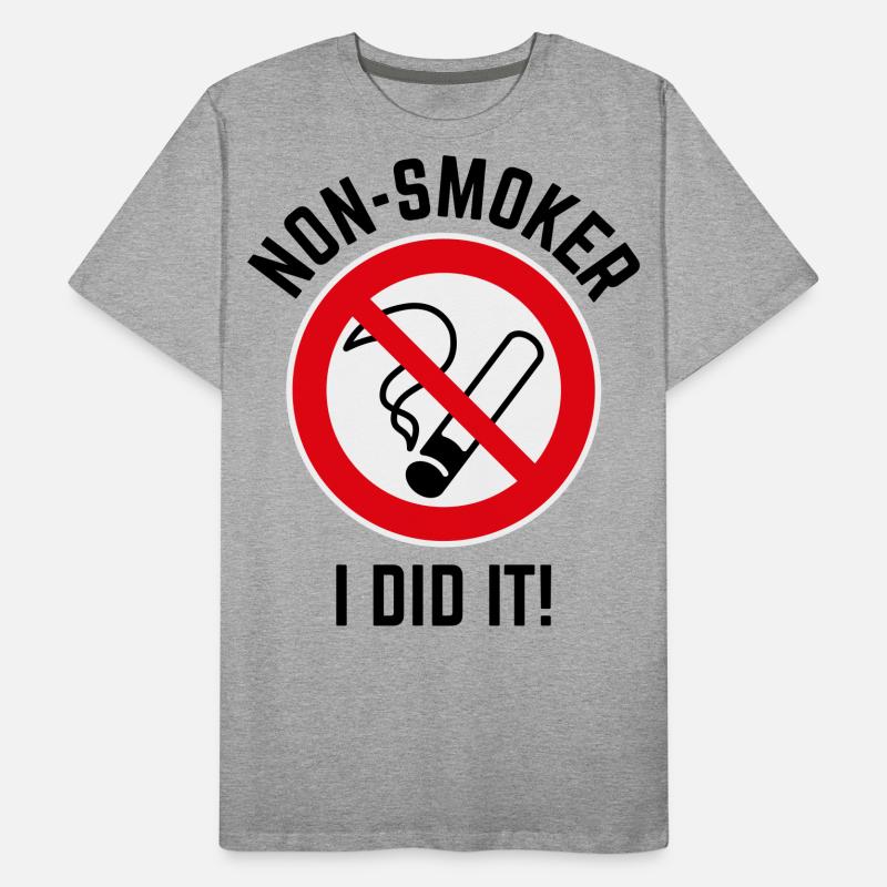 Non-Smoker – I Did It! (3C / B) Männer Premium Bio T-Shirt