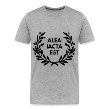 Empire romain - T-shirt bio Premium Homme - gris chiné - Devant - Damien (186cm)