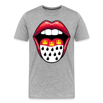 Köln Karneval Kölner Wappen Kölner Veedel Kölle - Männer Premium Bio T-Shirt - Grau meliert - Vorne - Damien (186cm)