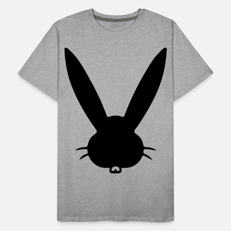 Rabbit Rabbit Rabbit's Head Men's Premium Organic T-Shirt