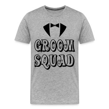 Groom Mariage mariage mariage cadeau JGA - T-shirt bio Premium Homme - gris chiné - Devant - Damien (186cm)
