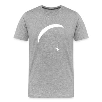 Parapente Parapente - T-shirt bio Premium Homme - gris chiné - Devant - Damien (186cm)