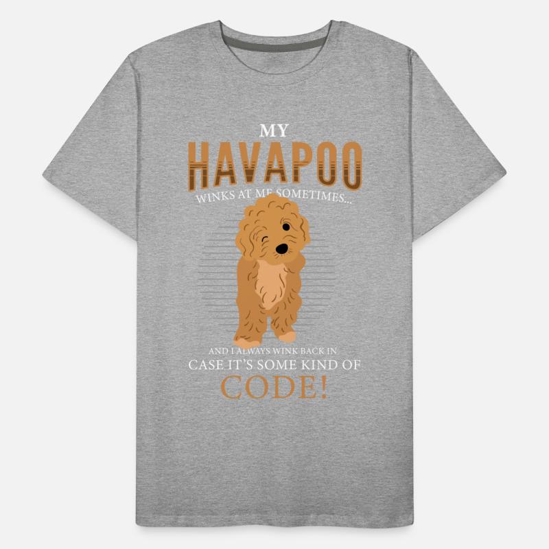 havapoo, havapoo Pudel Mischling, havapoo humor, Männer Premium Bio T-Shirt