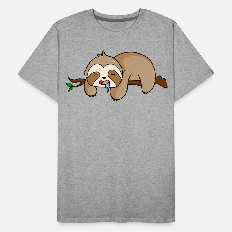 Faultier Männer Premium Bio T-Shirt