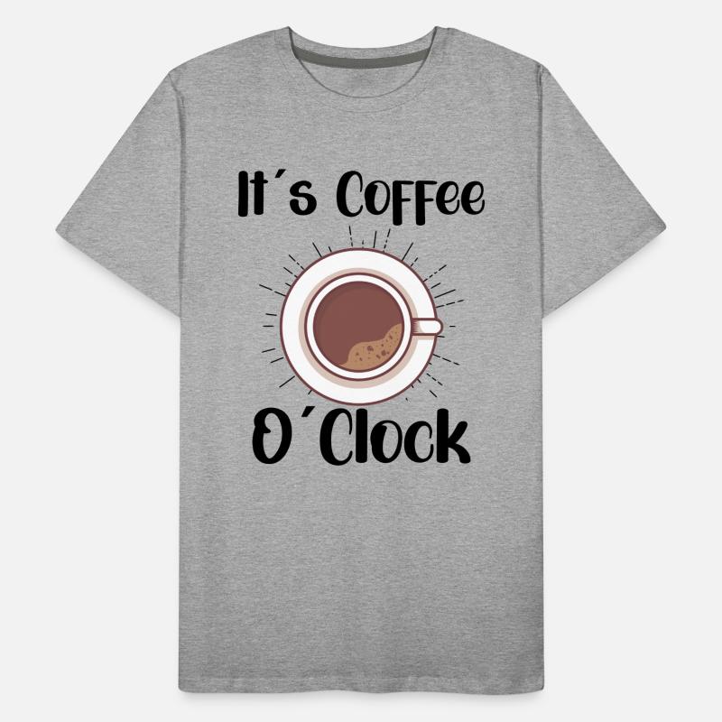 Coffee Lover Caffeine Molecule Java Latte Espresso Männer Premium Bio T-Shirt