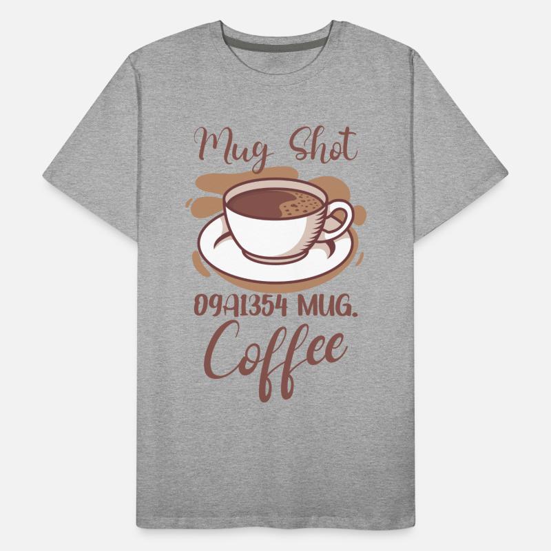 Coffee Lover Caffeine Molecule Java Latte Espresso Männer Premium Bio T-Shirt