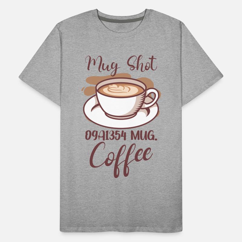 Coffee Lover Caffeine Molecule Java Latte Espresso Männer Premium Bio T-Shirt
