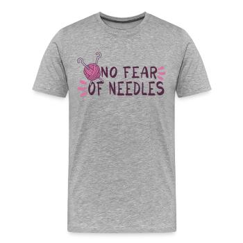 Sewing Machine Fun Sewing Sewing Sewing Fan Hobby - Men's Premium Organic T-Shirt - heather grey - Front - Damien (186cm)
