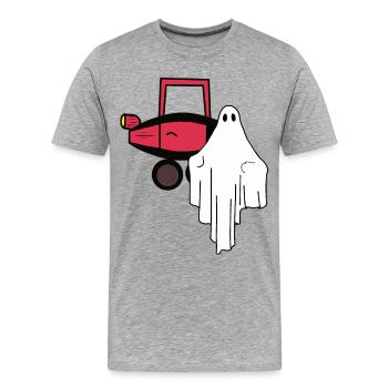 Wrong-way driver driving a car Driver's license Driver - Men's Premium Organic T-Shirt - heather grey - Front - Damien (186cm)