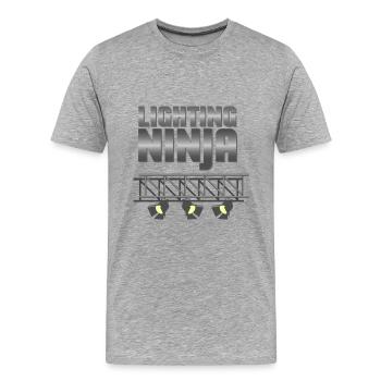 Light Ninja Maintenance Technician Gift - Men's Premium Organic T-Shirt - heather grey - Front - Damien (186cm)