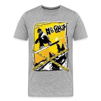 No guts no glory - Men's Premium Organic T-Shirt - heather grey - Front - Damien (186cm)