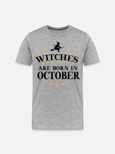 Witches October - Men's Premium Organic T-Shirt - heather grey
