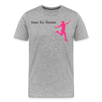 sport - T-shirt bio Premium Homme - gris chiné - Devant - Damien (186cm)