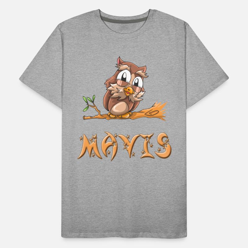 Eule Mavis Männer Premium Bio T-Shirt