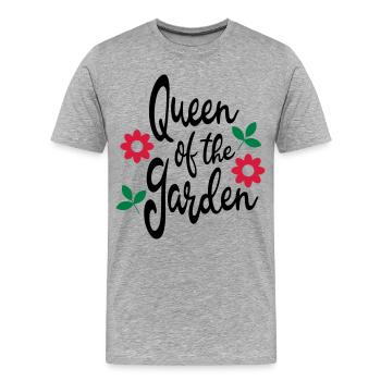 gardener - Men's Premium Organic T-Shirt - heather grey - Front - Damien (186cm)