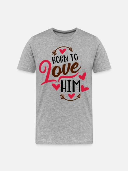 amour - T-shirt bio Premium Homme - gris chiné