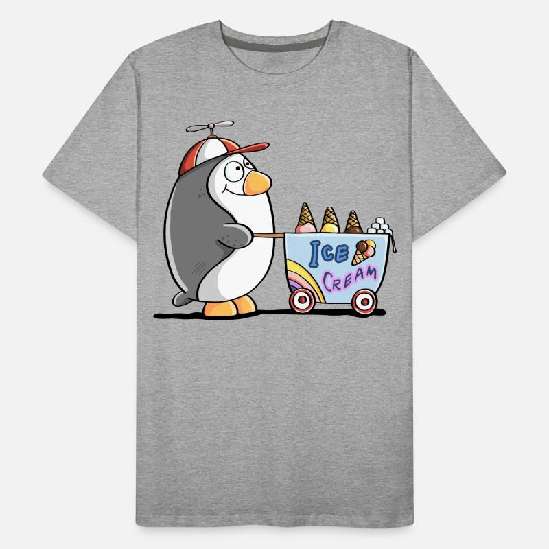 Pinguin Als Eisverkäufer - Eis T-shirt bio Premium Homme