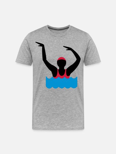 aquagym - T-shirt bio Premium Homme - gris chiné