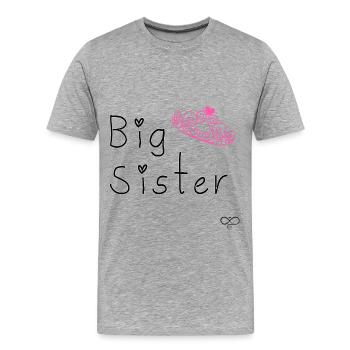 Big Sister - T-shirt bio Premium Homme - gris chiné - Devant - Damien (186cm)