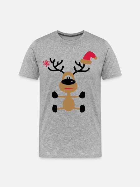 Noël - T-shirt bio Premium Homme - gris chiné